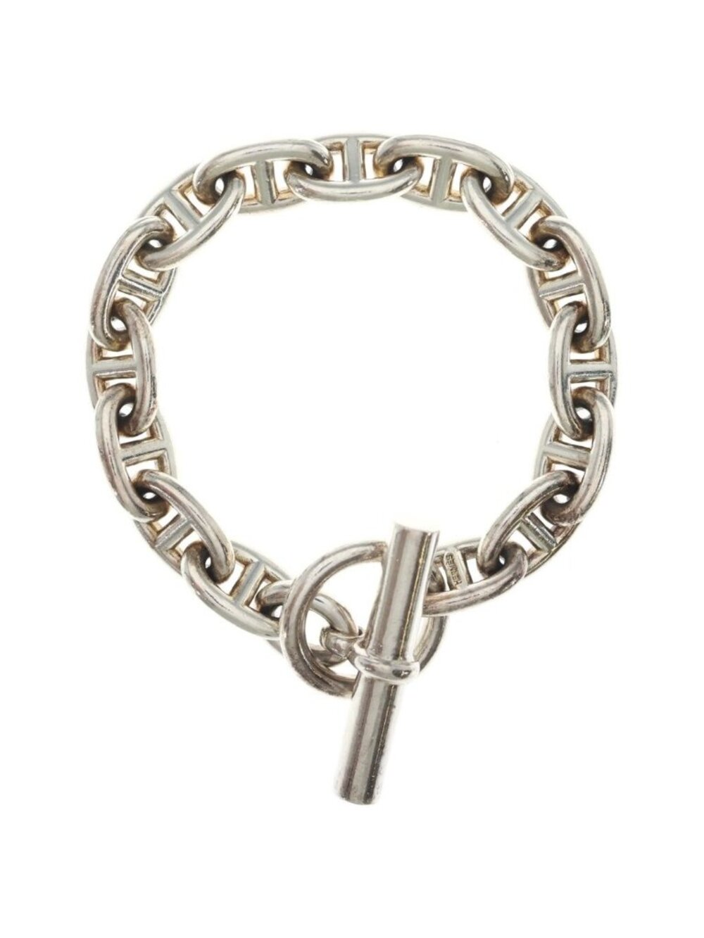 Hermes Martin Margiela Era Chaine D'ancre MM 15 Links Bracelet Chain Silver